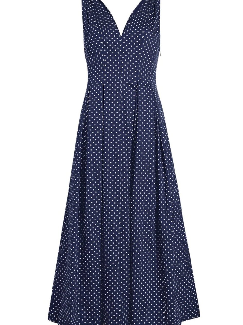 Hill House Home The Jacqueline Dress Navy Polka Dot Cotton NWT Medium - Picture 4 of 6